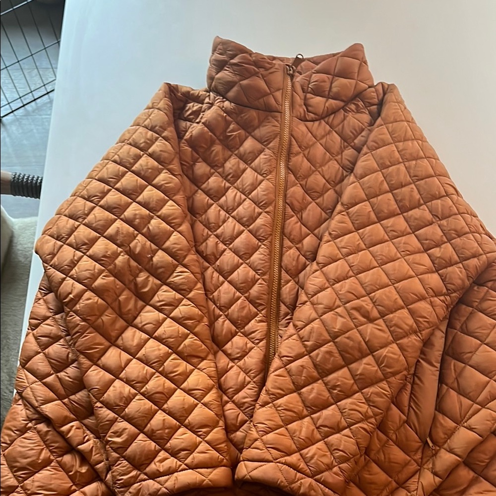 Quilted Tan Jacket athletic